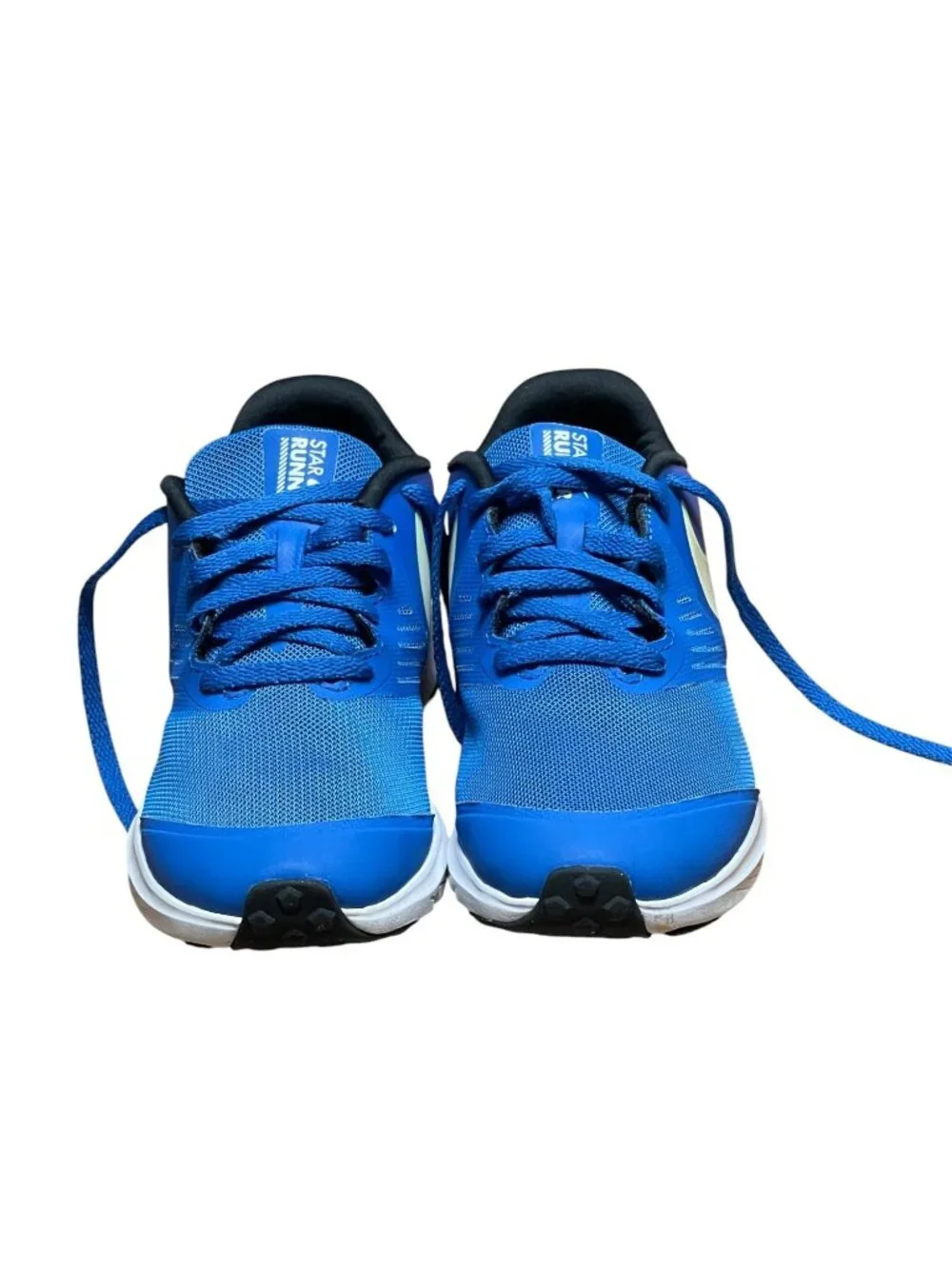 Nike Star Runner 2.0 Youth Blue Running Shoes Size 4Y Gradient Pink Heel Lightwe